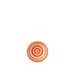 Coupelle en céramique orange 14x14x6 cm
